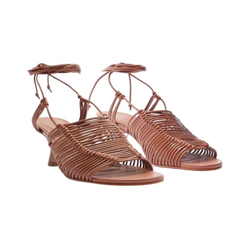 Farm Rio Macrame Leather Sandal